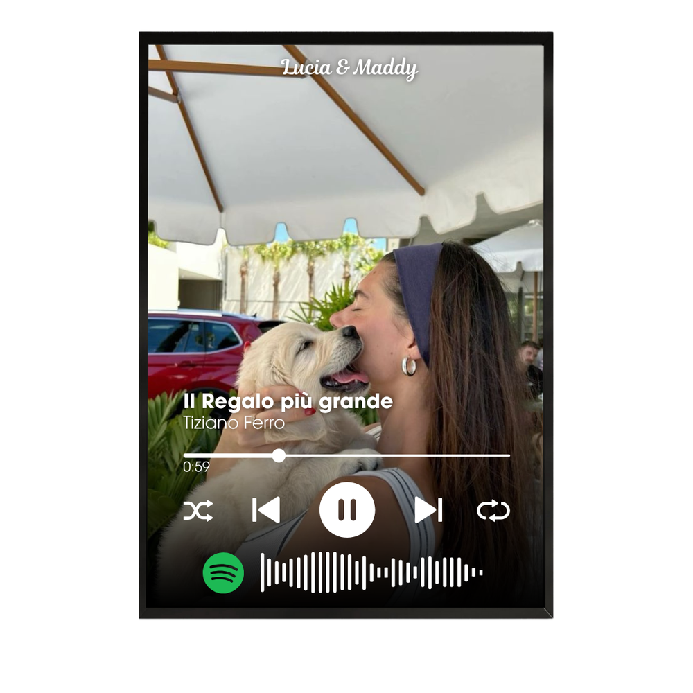 Poster Spotify Personalizzato