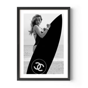 Coco Model With Surfboard